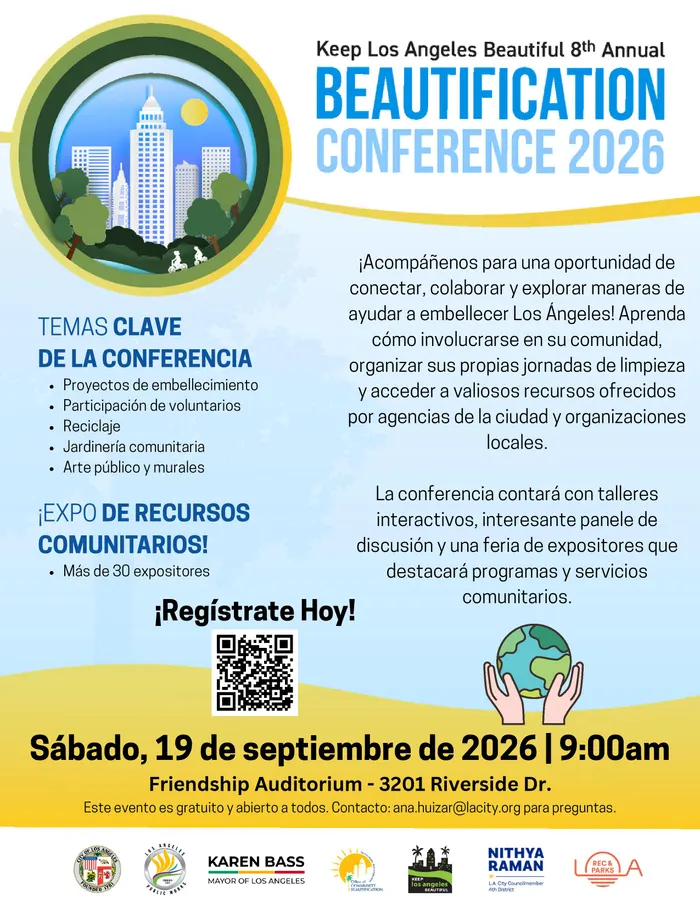 Keep Los Angeles Beautiful flyer - Español
